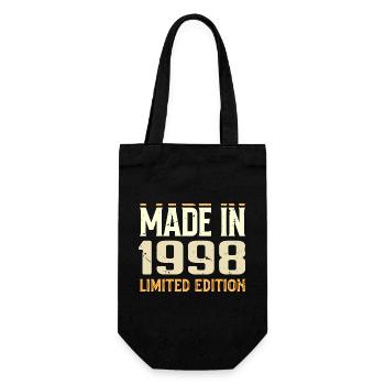 Tolles Geschenk zum Jubiläum 1998 von 1998 Retro - Geschenkbeutel für Flaschen - Schwarz - Vorne