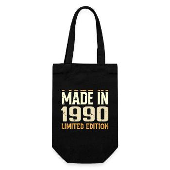 Awesome 1990 Anniversary Gift From 1990 Retro - Gift Bag for Bottles - black - Front