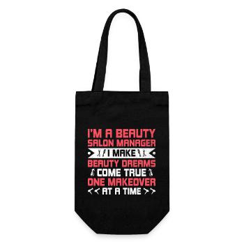 SPA Manager Job Wellness Funny SPA Management Sayi - Gift Bag for Bottles - black - Front