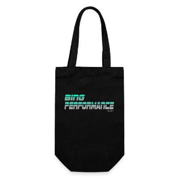 bing performance 1 - Geschenkbeutel für Flaschen - Schwarz - Vorne