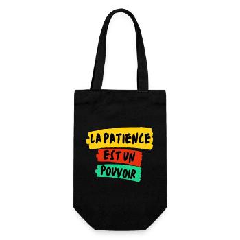 La Patience, Un Pouvoir Coloré - Sac à bouteille - noir - Devant