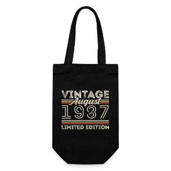 Août 1987 Légende depuis août 1987 Millésime 1987 - Sac à bouteille - noir - Devant