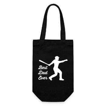 Baseball - Geschenkbeutel für Flaschen - Schwarz - Vorne