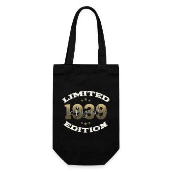 85th Birthday Original August 1939 Born 1939 - Gift Bag for Bottles - black - Front