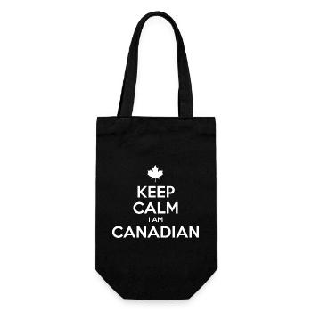 RESTEZ CALME JE SUIS CANADIEN Canada Kanada - Sac à bouteille - noir - Devant