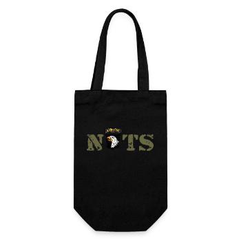 AVM Bastogne NUTS Battle Bulge Battered Bastards - Geschenkbeutel für Flaschen - Schwarz - Vorne