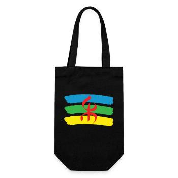 DRAPEAU AMAZIGH BERBERE YIFINAGH - Sac à bouteille - noir - Devant