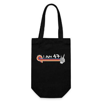 J’ai 47 ans Plus majeur - 48e anniversaire - Sac à bouteille - noir - Devant