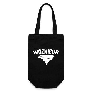 Engineer - Gift Bag for Bottles - black - Front