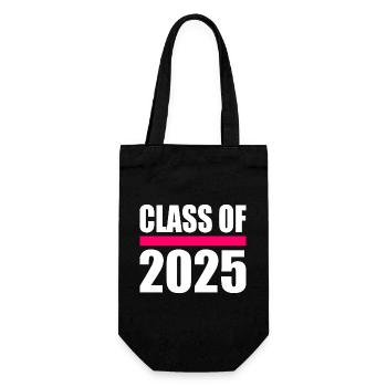 Class of 2025 - Geschenkbeutel für Flaschen - Schwarz - Vorne