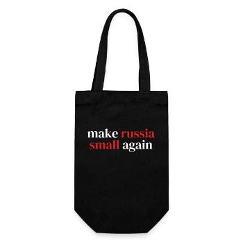 make russia small again - Geschenkbeutel für Flaschen - Schwarz - Vorne