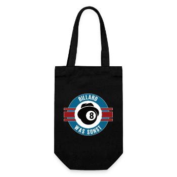 Billard Was Sonst Billardspieler Team Mannschaft - Geschenkbeutel für Flaschen - Schwarz - Vorne