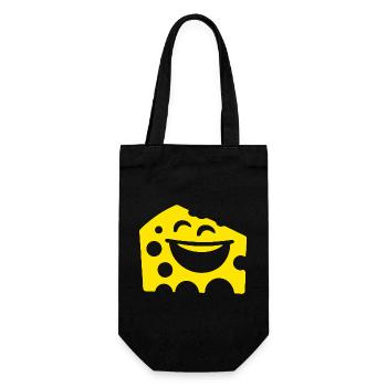Laughing Cheese – Conception de fromage amusante - Sac à bouteille - noir - Devant