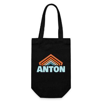 Anton - Geschenkbeutel für Flaschen - Schwarz - Vorne