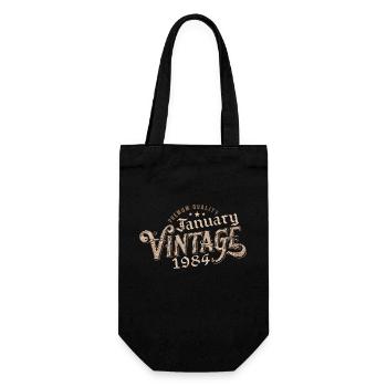 Janvier 1984 | 1984 Janvier Vintage Anniversaire - Sac à bouteille - noir - Devant