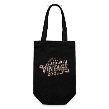 Janvier 2006 | 2006 Janvier Vintage Anniversaire - Sac à bouteille - noir - Devant
