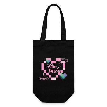 Love hurts - Gift Bag for Bottles - black - Front