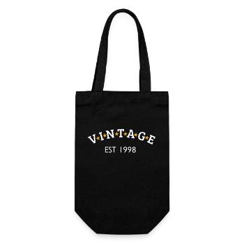 Vintage is 1998 - Gift Bag for Bottles - black - Front