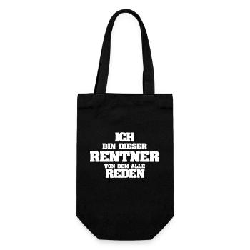 Beruf Rentner - Geschenkbeutel für Flaschen - Schwarz - Vorne