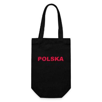 Polska Lettering - Polen - Poland - polnisch - Geschenkbeutel für Flaschen - Schwarz - Vorne