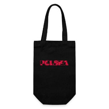 Polska Lettering - Polen - Poland - polnisch - Geschenkbeutel für Flaschen - Schwarz - Vorne
