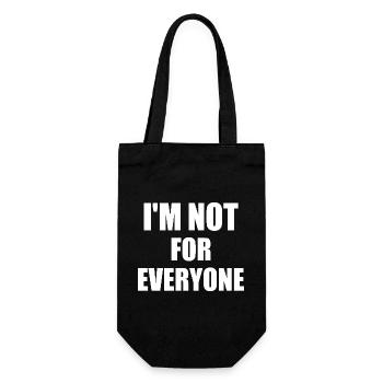 i'm not for everyone - Sac à bouteille - noir - Devant