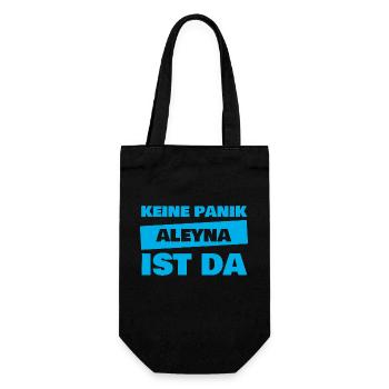 Vorname Aleyna - Geschenkbeutel für Flaschen - Schwarz - Vorne
