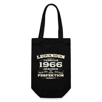 59ème anniversaire cadeau mari Original février 1966 - Sac à bouteille - noir - Devant