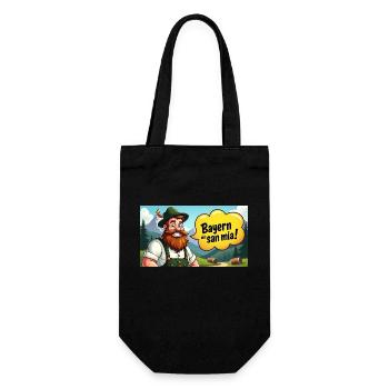 Bayern des san mia! - Geschenkbeutel für Flaschen - Schwarz - Vorne