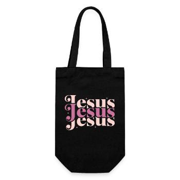 Jesus - Gift Bag for Bottles - black - Front