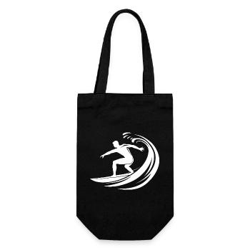 Surfing Logo - Gift Bag for Bottles - black - Front