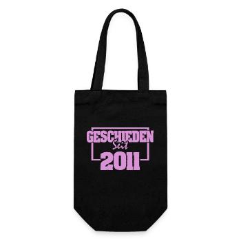 Divorced 2011 - Gift Bag for Bottles - black - Front