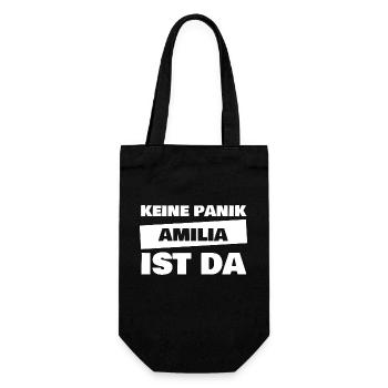 Amilia - Geschenkbeutel für Flaschen - Schwarz - Vorne