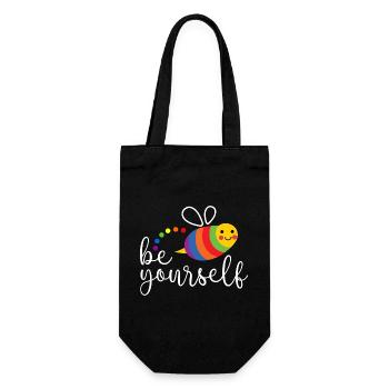 LGBTQ Pride Month - Sei du selbst - Geschenkbeutel für Flaschen - Schwarz - Vorne