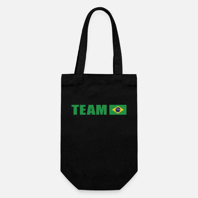 Équipe de soutien au Brésil - Sac à bouteille - noir