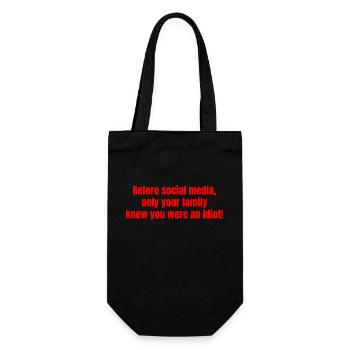Before the networks - Gift Bag for Bottles - black - Front