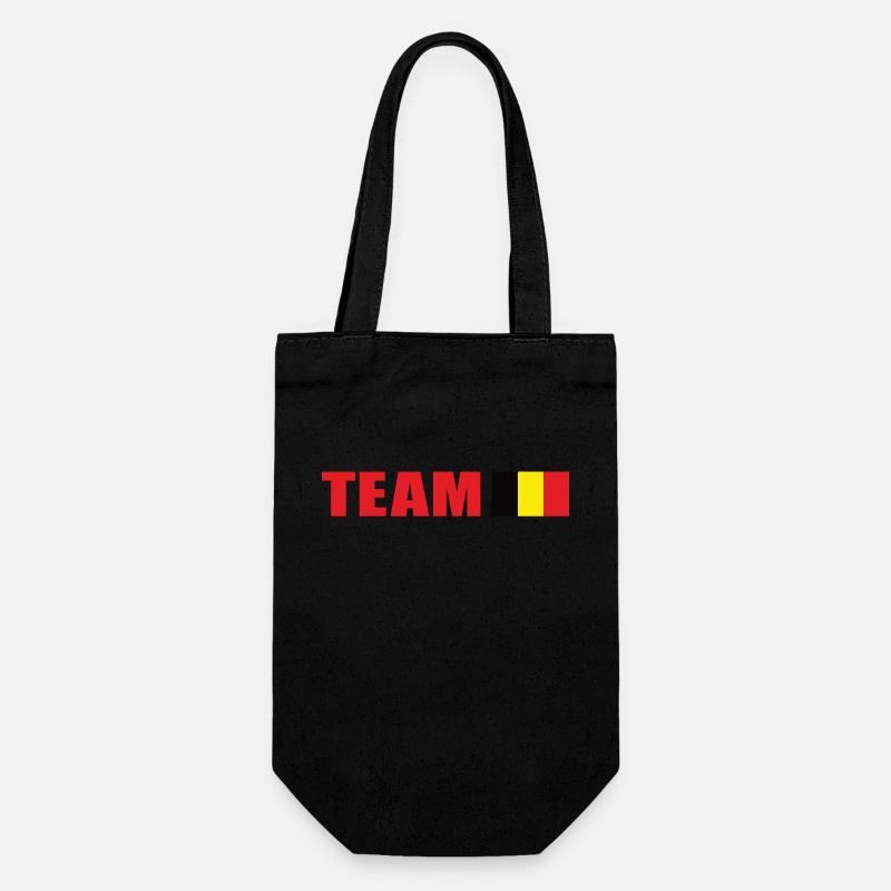 Support-Team Belgien - Geschenkbeutel für Flaschen - Schwarz