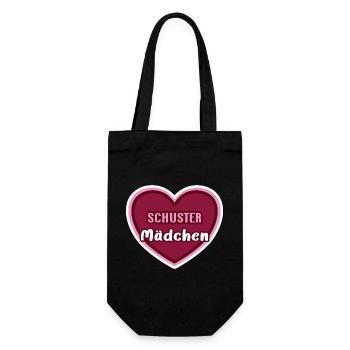 Schuster Mädchen Kind Schusterin Azubine Azubi - Geschenkbeutel für Flaschen - Schwarz - Vorne