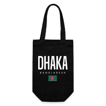 Dhaka Bangladesh - Gift Bag for Bottles - black - Front