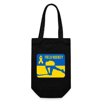 Ukraine Field Hockey Solidarity - Gift Bag for Bottles - black - Front