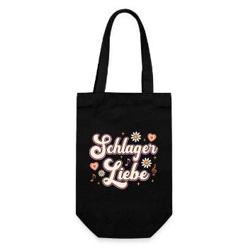 Schlager Love Schlager Party Team - Gift Bag for Bottles - black - Front
