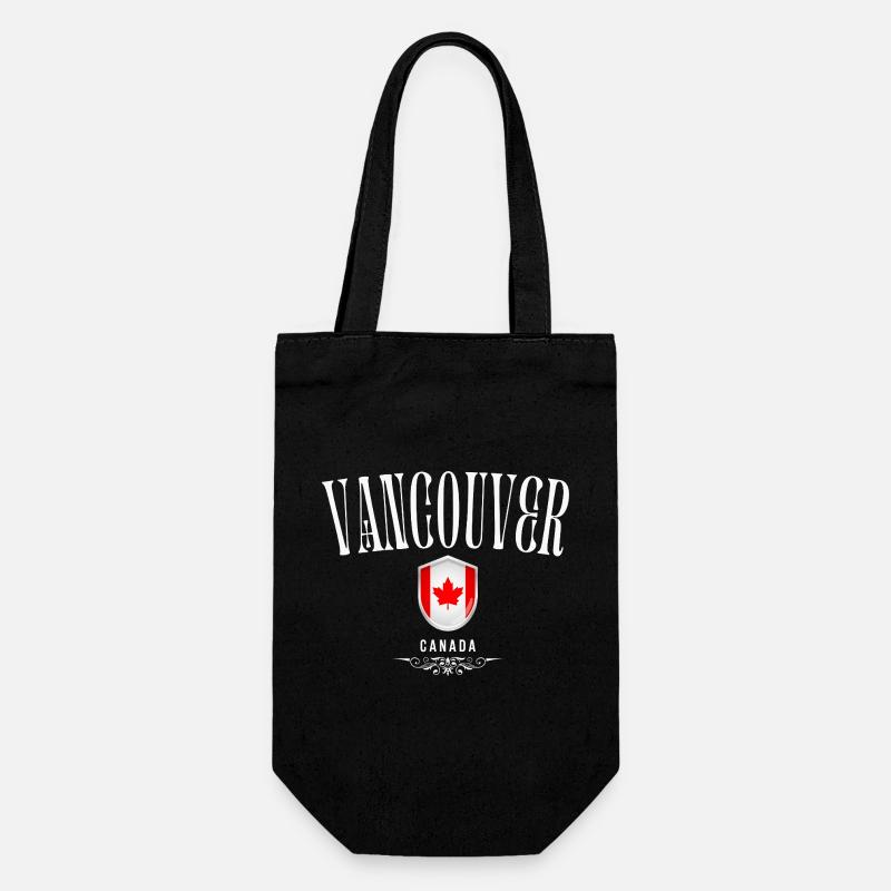 Vancouver Canada, souvenir de Vancouver - Sac à bouteille - noir
