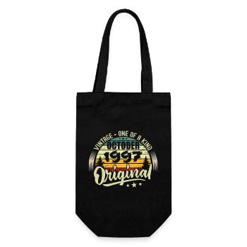 Oktober 1997 Geburtstagsgeschenk - Geschenkbeutel für Flaschen - Schwarz - Vorne