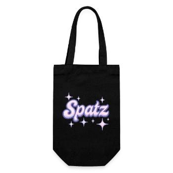 Spatz / Y2K Design - Geschenkbeutel für Flaschen - Schwarz - Vorne