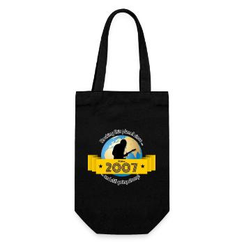 18. Geburtstag Rocking this planet since 10/2007 - Gift Bag for Bottles - black - Front