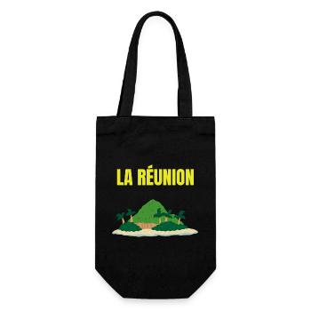 Tropical Reunion Island T-shirt - Gift Bag for Bottles - black - Front