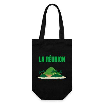 Tropical Reunion Island T-shirt - Gift Bag for Bottles - black - Front