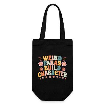 Weird Paras Build Character paraprofessional goose - Gift Bag for Bottles - black - Front