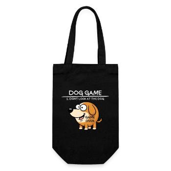 Jeu de chien Ne regarde pas le chien Chien drôle - Sac à bouteille - noir - Devant