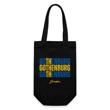 Göteborg, Schweden, ich liebe Schweden - Geschenkbeutel für Flaschen - Schwarz - Vorne